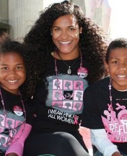 Making Strides 2014 - My niece, my nephew, and me